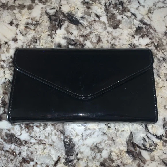 NEW Black Patent Evening Clutch - Picture 10 of 10